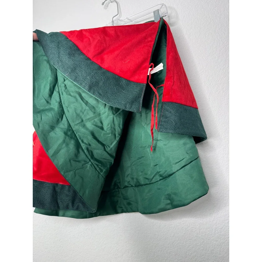 Prima Creations Southwestern Christmas Tree Skirt Red Velvet Kokopelli Cactus 48